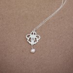 Silver Lace pearl Pendant